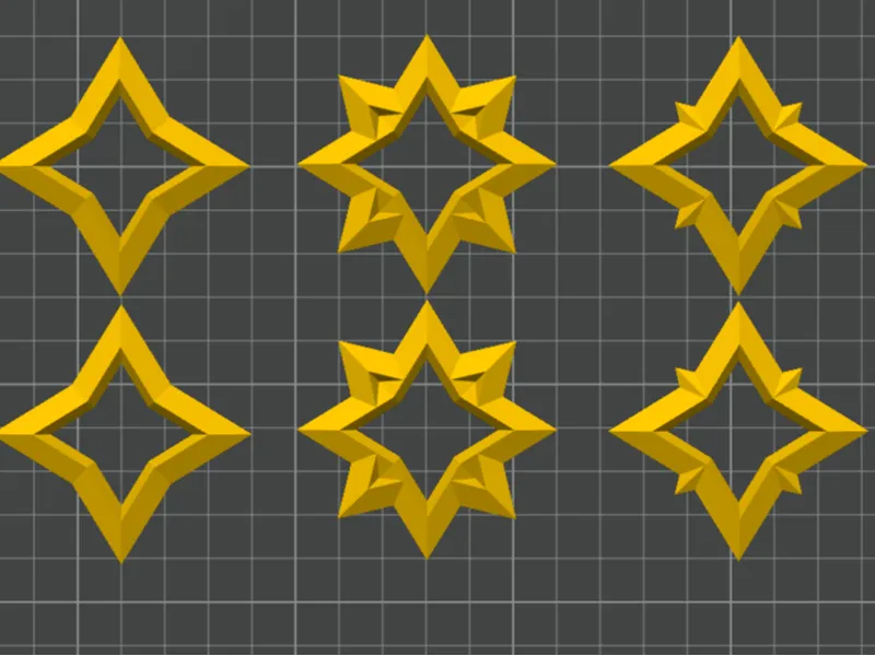 3 type sparkle  star