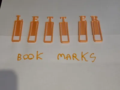 letter book marks