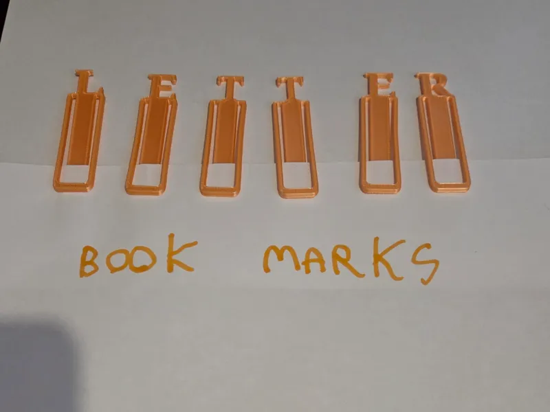 letter book marks