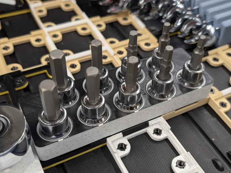 DeWalt 3/8" Hex Bit Socket Organizers - Gridfinity