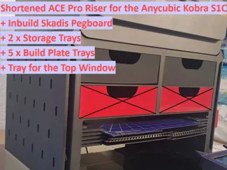 Shortened ACE Pro Riser for the Anycubic Kobra S1C