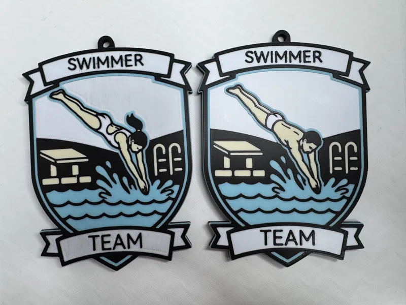 Customizable Swimmer Diver Bag Tag / Keychain