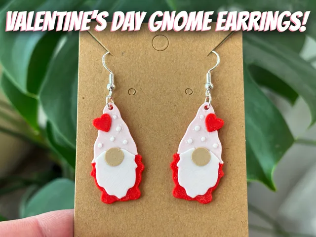 Valentine's Day Gnome Earrings!