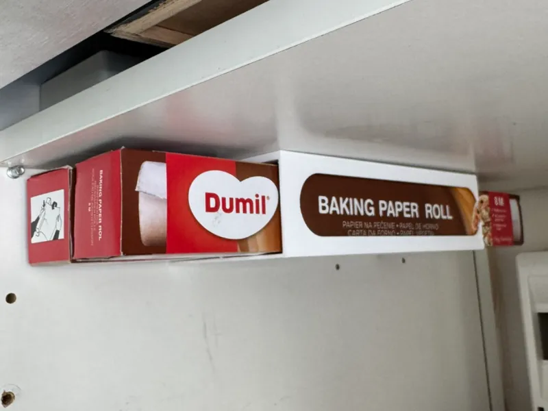 Rangement de cuisine -compartiments papier cuisson