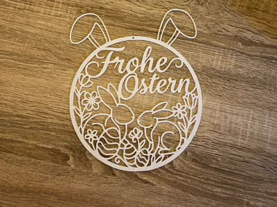 Happy Easter Ornament Door Sign