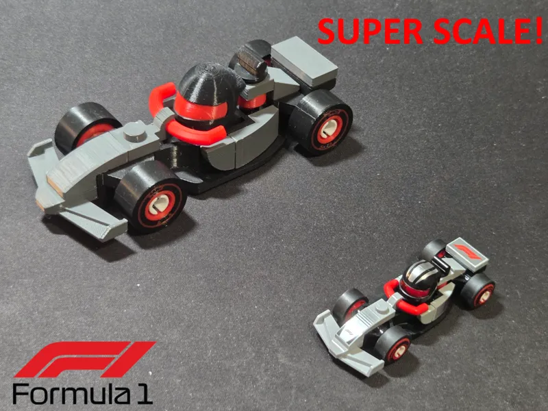 F1 Minifigure car - SUPER SCALE