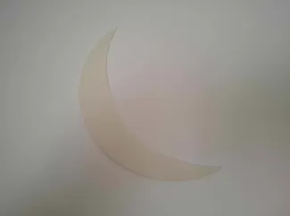 Glow in the dark crescent moon