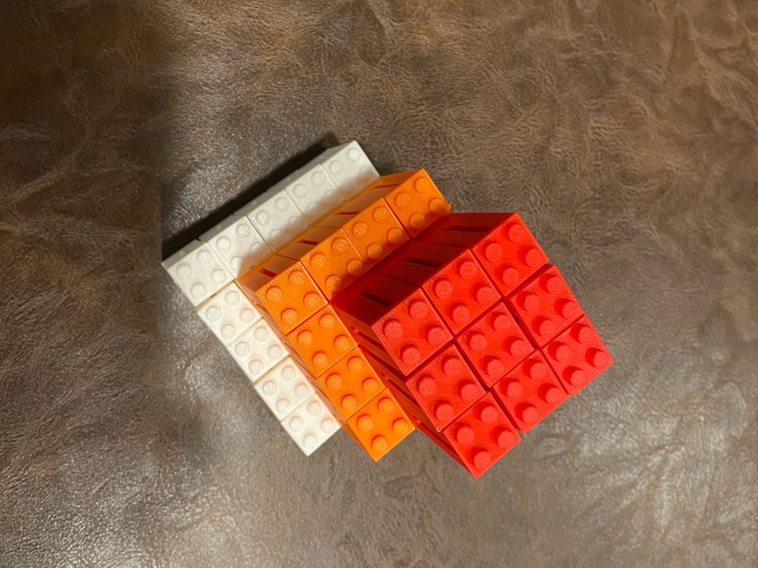 legos sliding cube fidget/flexi grid