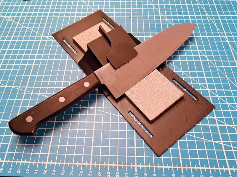 Knife Sharpening Jig for Diamond Stones 