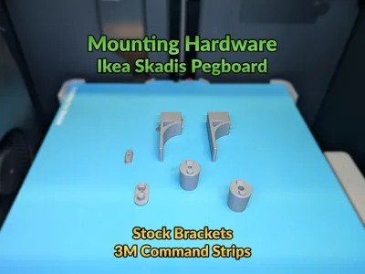 Mounting Hardware for Ikea Skadis Pegboard