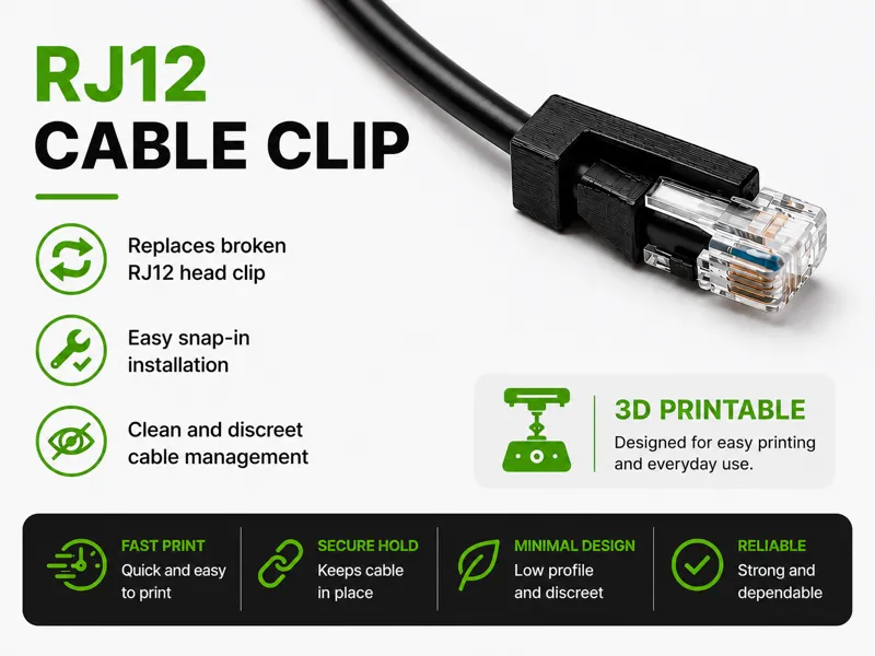 RJ12 Replacement Clip 