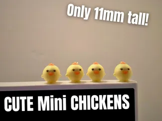 Cute Baby Chick! Only 11mm tall!