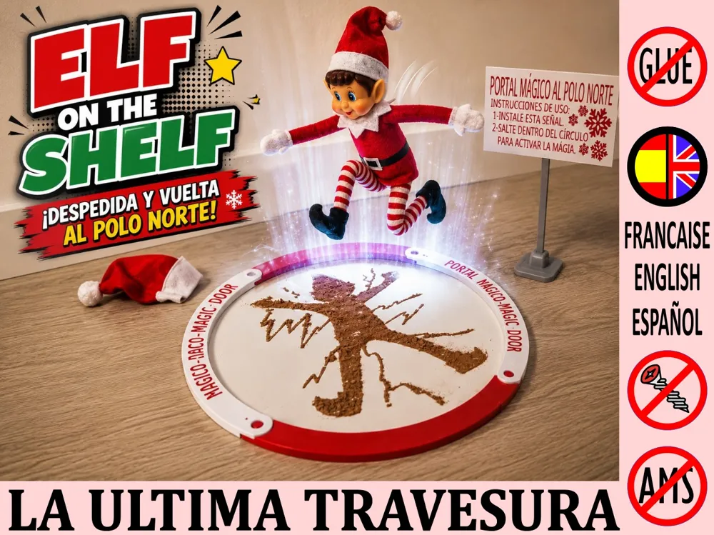 Soporte: Elf on the self - Travesura final - Portal al Polo. Referencia del modelo original.