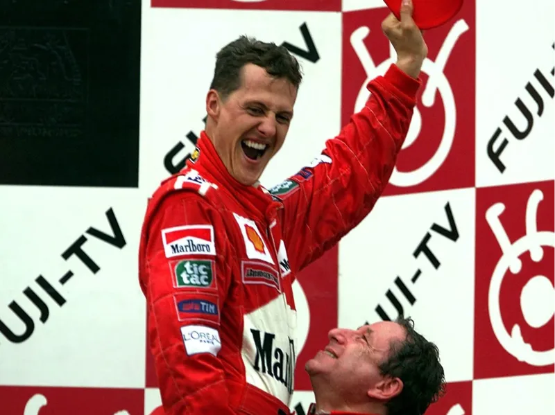 Litofania vittoria Michael Shumacher con Jean Todt