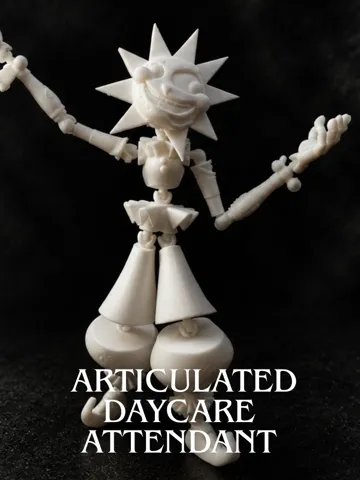 Accesorio para impresora 3D: Articulated Daycare Attendant — vista de referencia 2