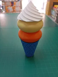 Waffle pattern ice cream cones