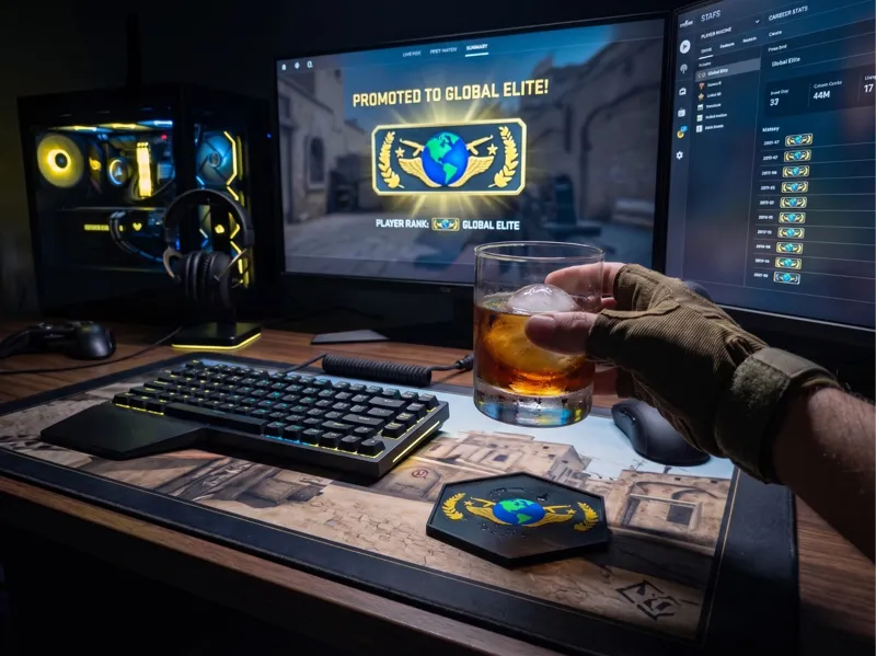 CS2 Rank Coasters - Global Elite & Silver 1 - AMS