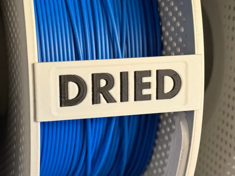 DRIED Spool Edge Tag for Bambu Spools 