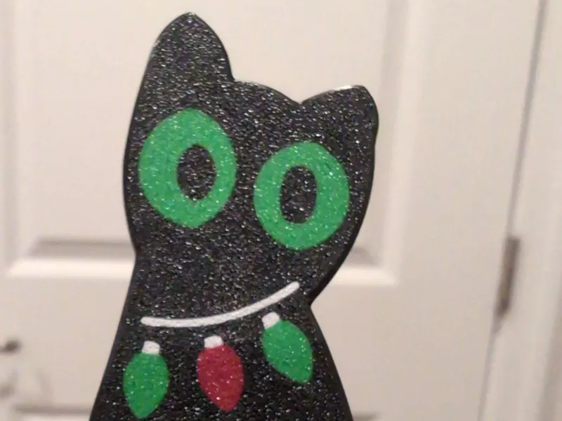 Christmas Cat Badge/Pin