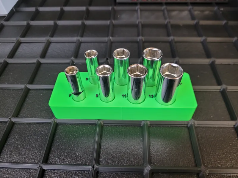 Gridfinity Gearwrench 1/4" Deep Socket Organizer