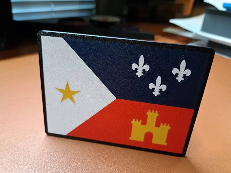 Flag of Acadiana Cover for 2" Receiver Hitch
