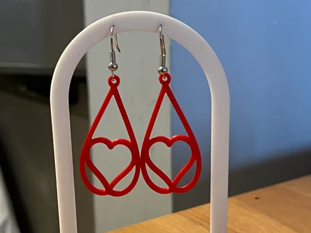 heart earrings