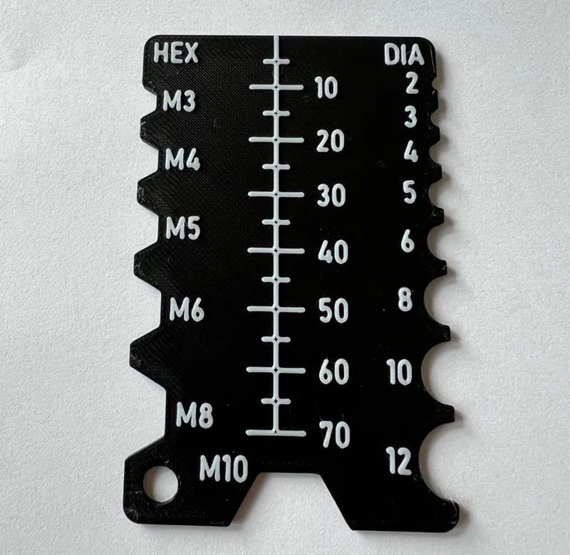 Card Bolt & Drill Gauge