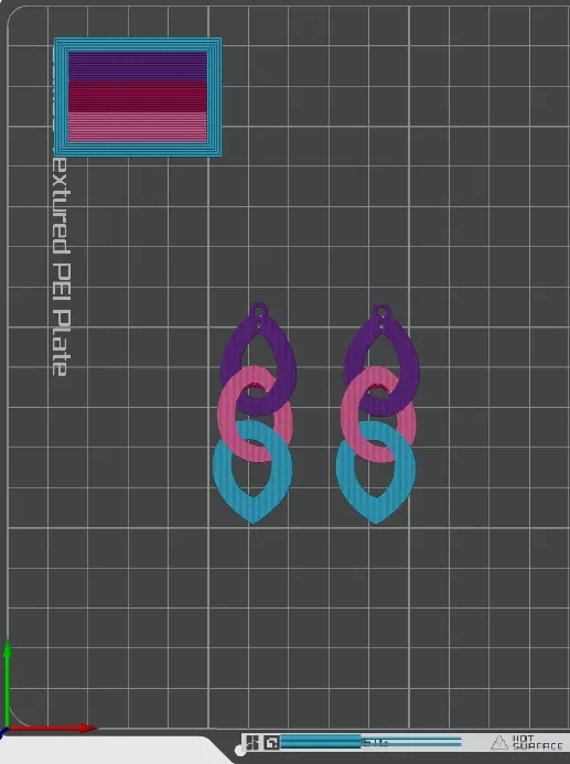 Trinity Link Drop Earrings view 4