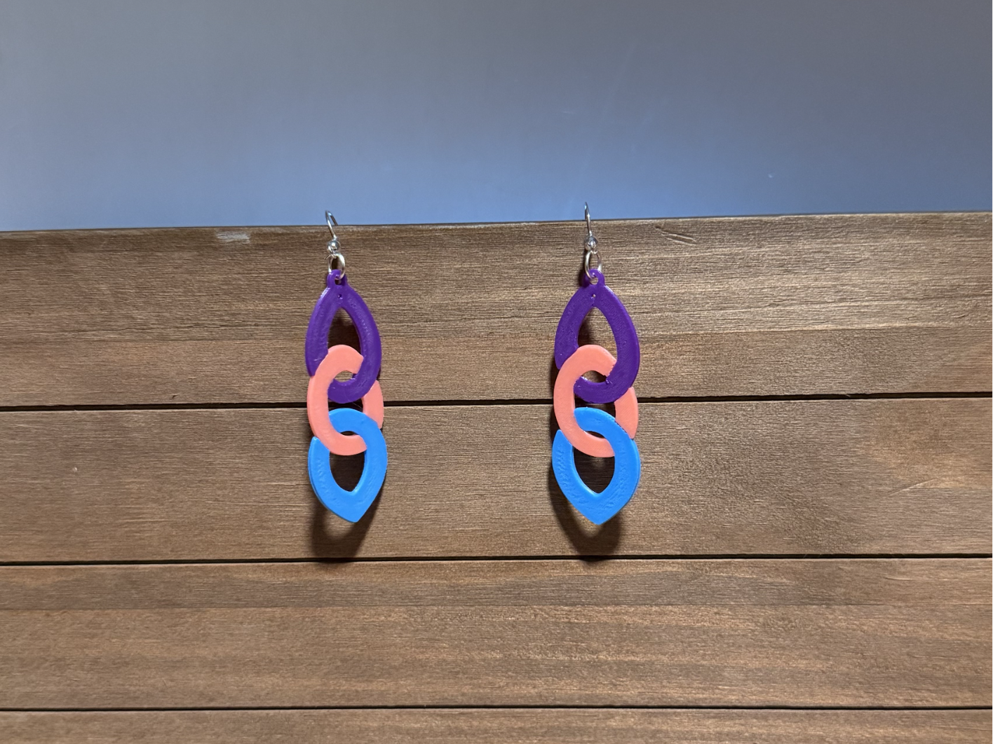 Trinity Link Drop Earrings