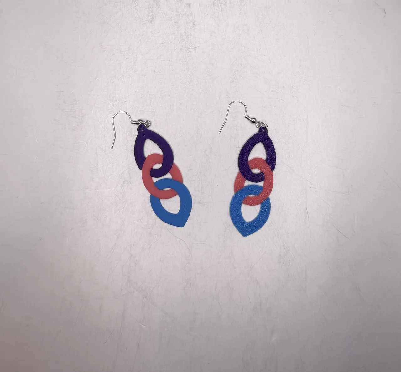 Trinity Link Drop Earrings view 2