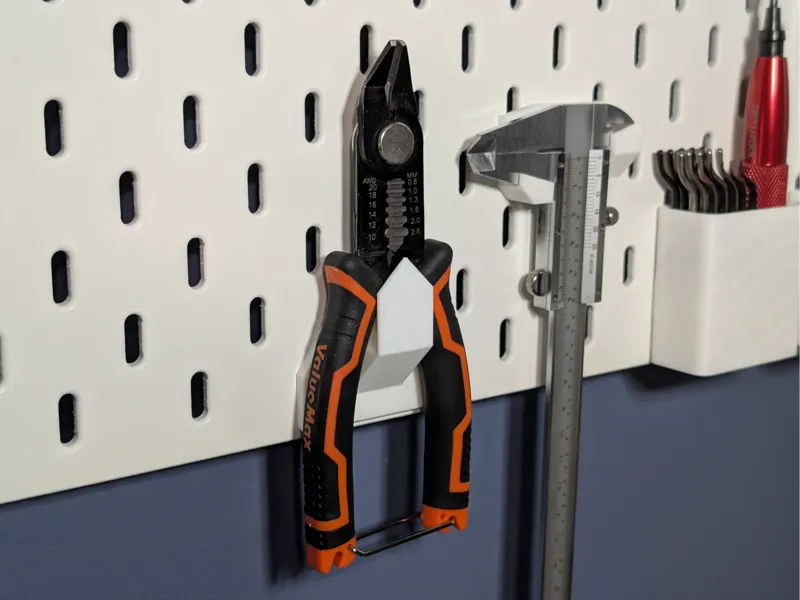 Wire Stripper/Cutter Hook - Ikea Pegboard (Skadis)