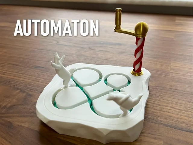 Ice Skating Polar Bear Automaton
