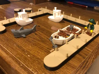 floating dock for RC boats with connectable parts