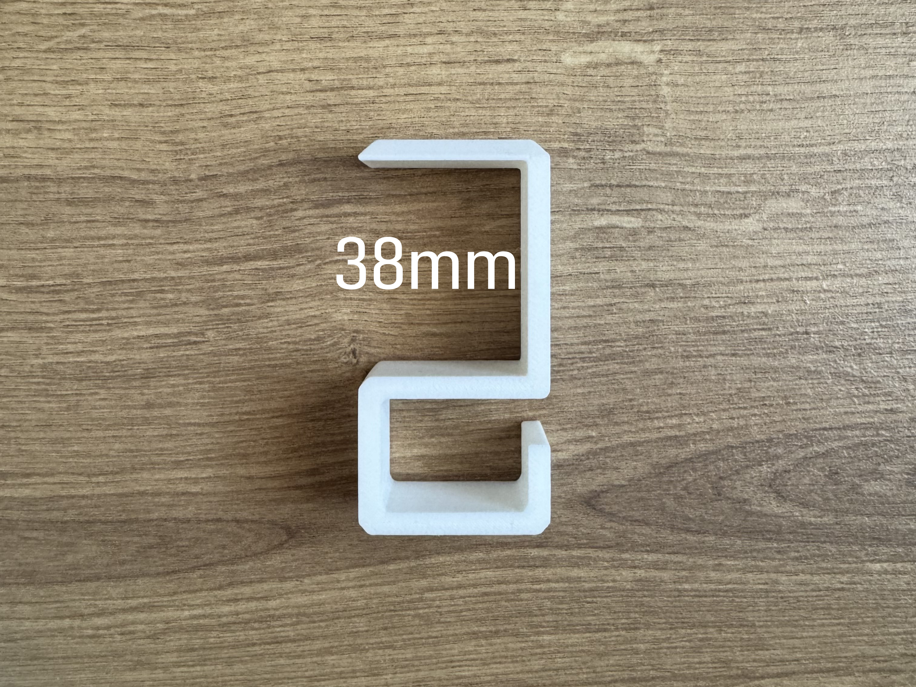 Miniatura 7 do modelo 3D Simple Parametric Cable Hook (No screws)
