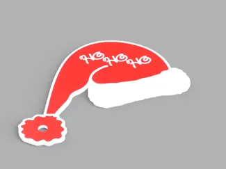 Santa Hat Christmas Present Tag/Decoration