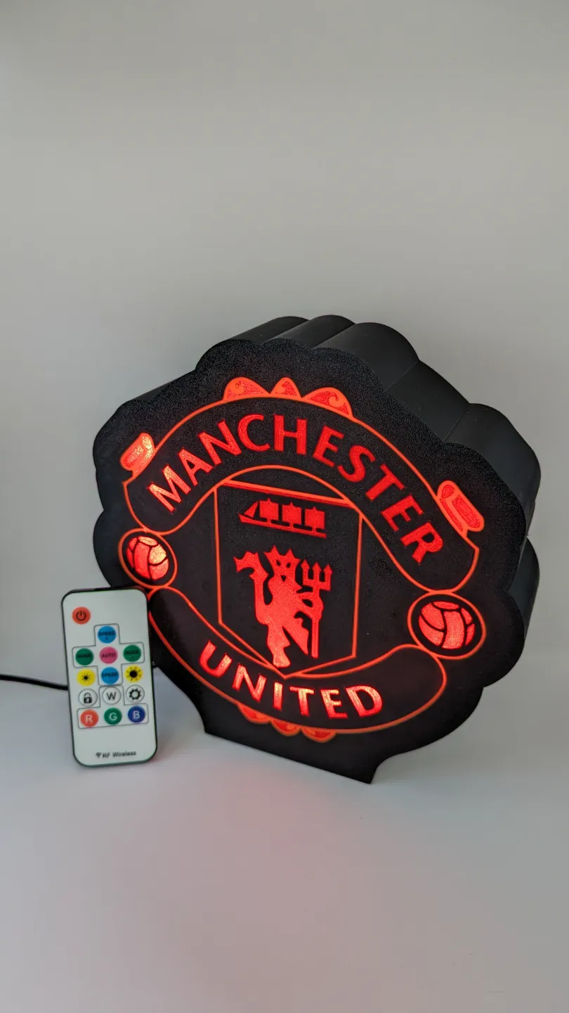 Manchester United lightbox by Bartekopp MakerWorld