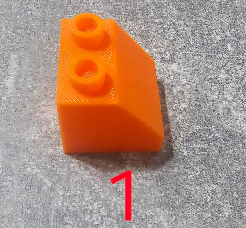 Klemmbaustein Duplo Stein 2x1 schräg
