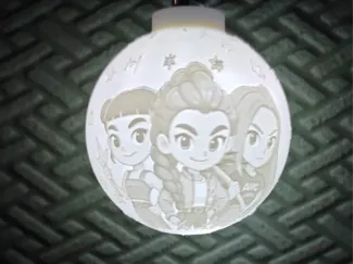 Bola de navidad K-pop Demon Hunters Feliz Navidad