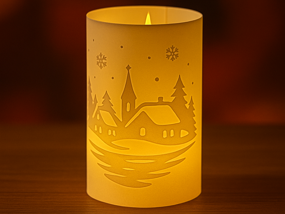 Lichtzylinder Glow Lantern Winterdorf Whisperfell