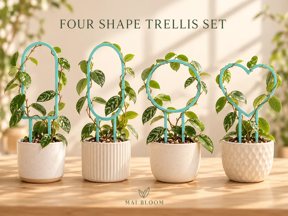 Four Shape Plant Trellis Set - Free 3D Print Model - MakerWorld