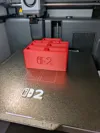 1 Plate MultiColour print - 0.2mm layer, 2 walls, 15% infill
