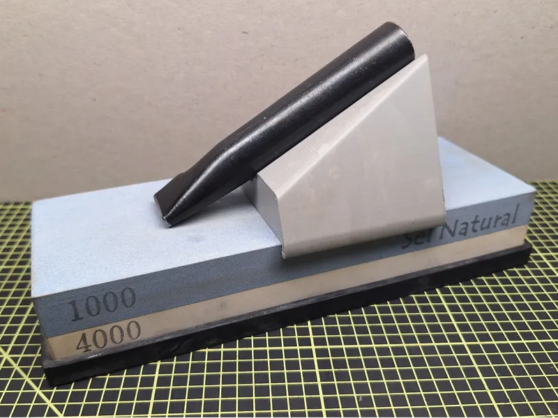Hole punch whetstone sharpening jig 30° 60mm