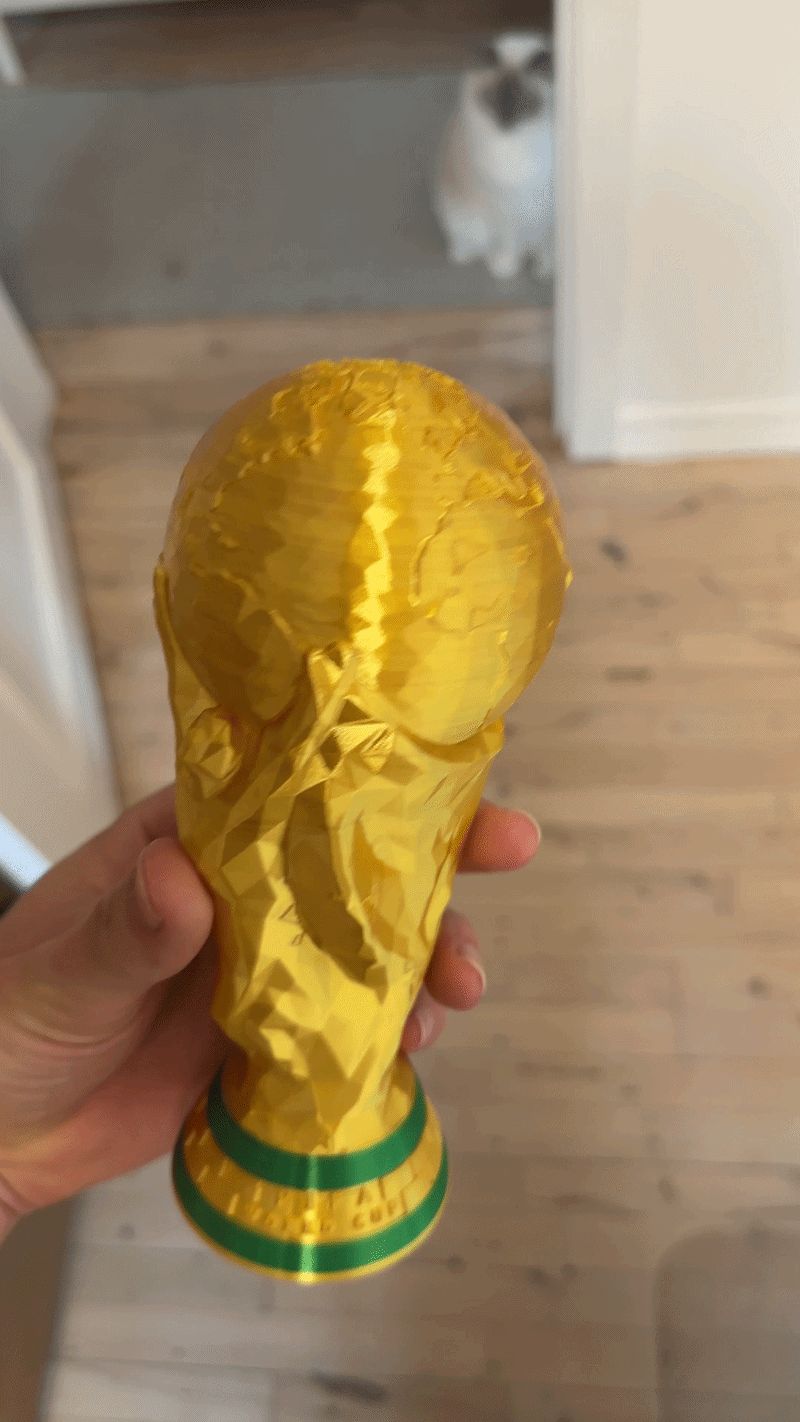 FIFA WORLD CUP TROPHY LAMP (LOWPOLY) - LED KIT 001