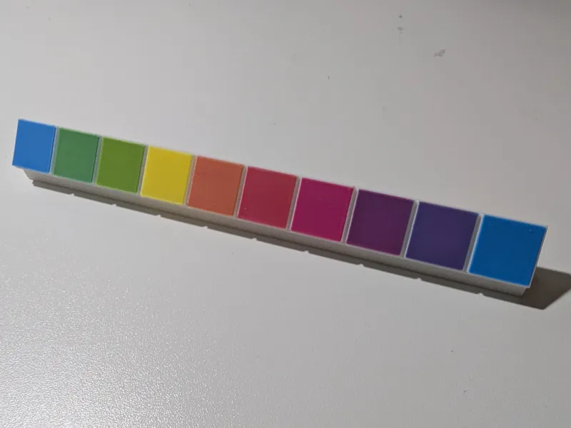 stand for testing bambu studio color mixing