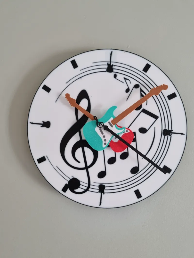 Guitar clock