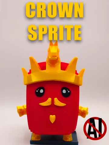 Accesorio para impresora 3D: CROWN SPRITE ( NO-AMS / AMS MULTICOLOR) — vista de referencia 2