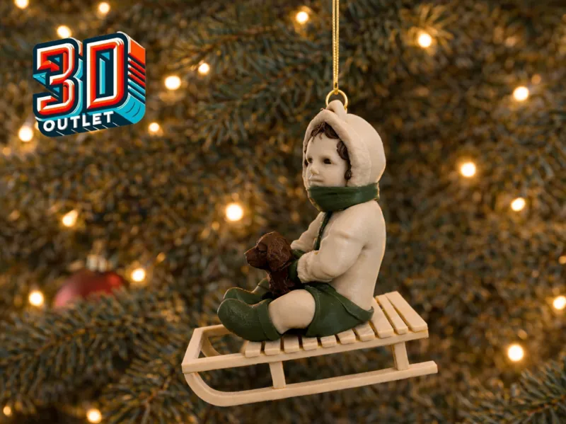 Child on a Sled