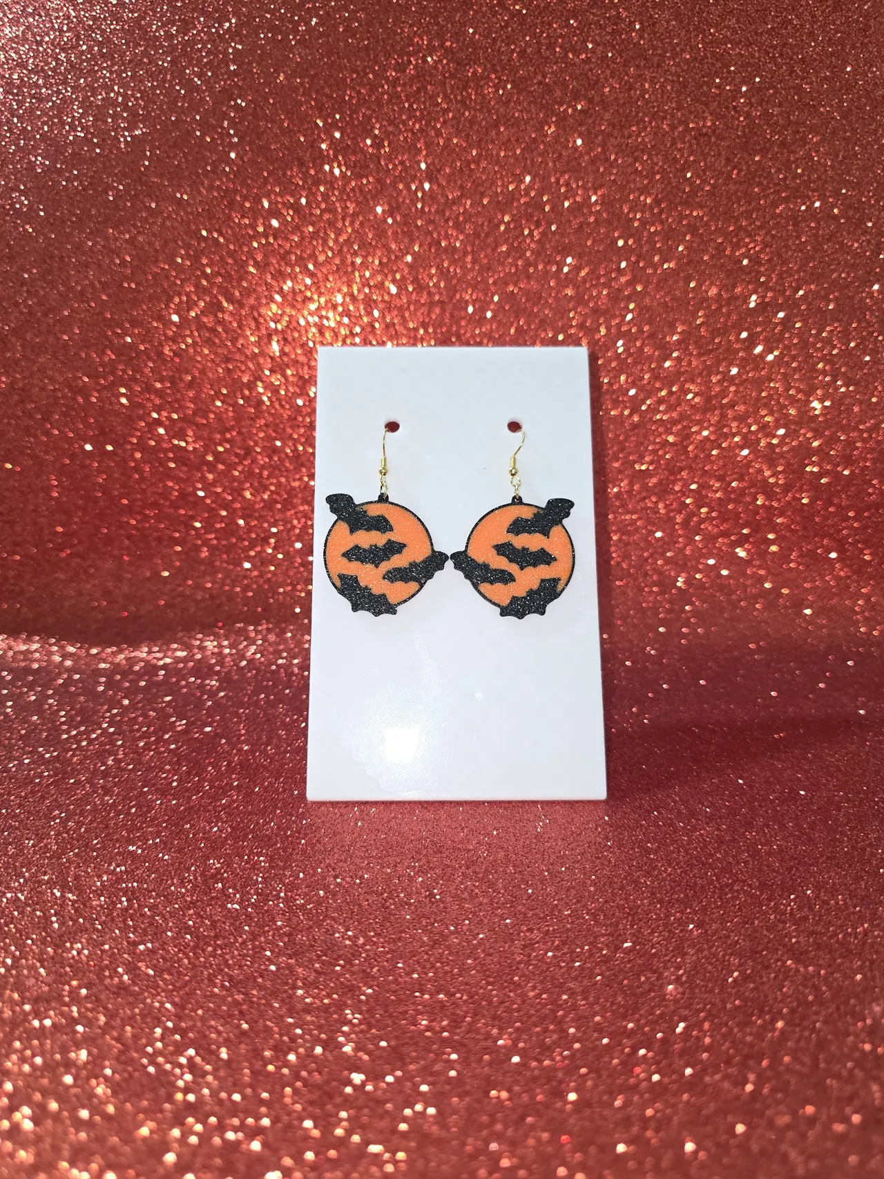 Bats in the night earrings view 2