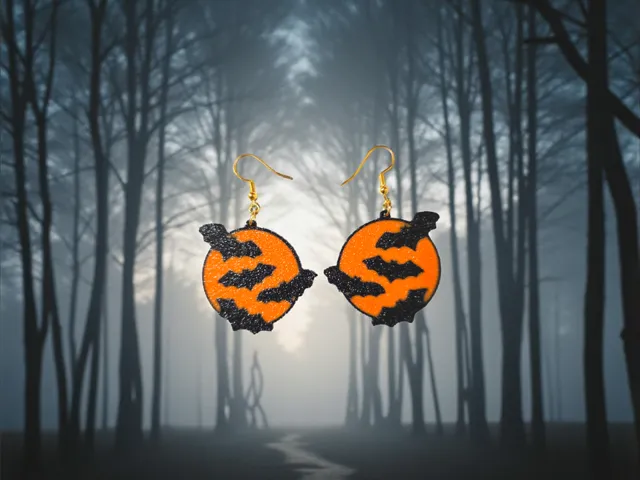 Bats in the night earrings