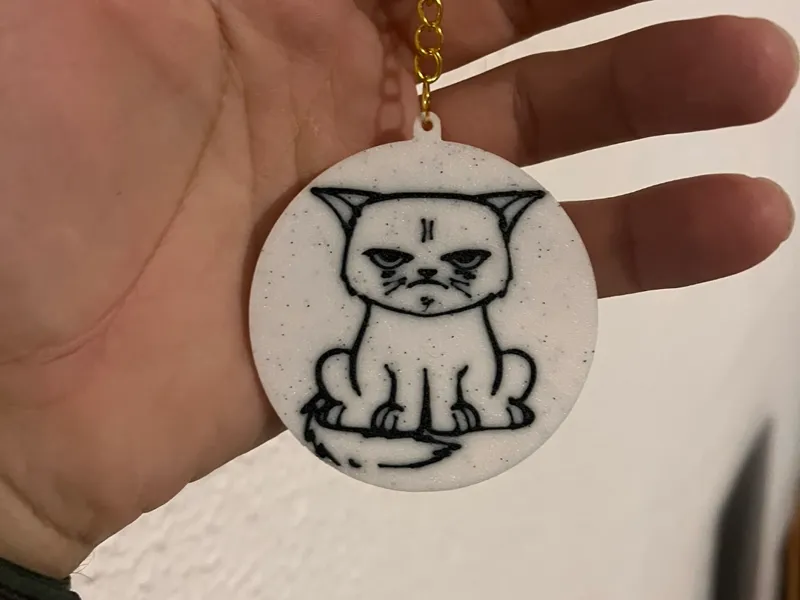 Grumpy Cat KeyChain